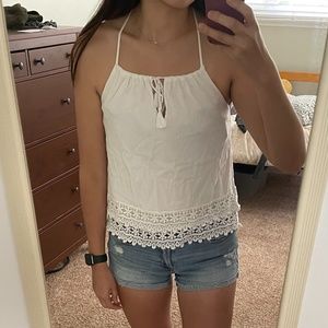 Abercrombie white tank